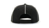 Richardson Black/White Adjustable Football/Lacrosse Hat