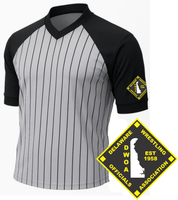 Delaware DWOA Logo Dye Sublimated Men's Grey Wrestling Shirt