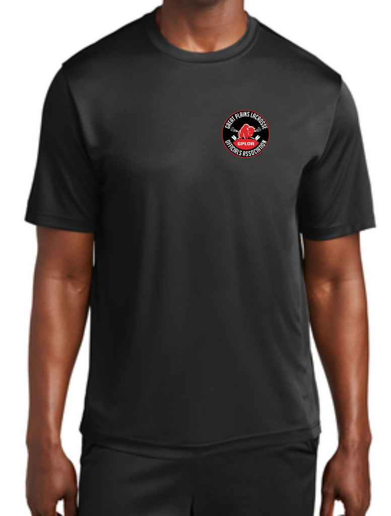 Great Plains Lacrosse  Wick Dry T-Shirt - Black or Gray