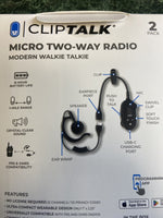 NEW Midland Clip Talk Micro 2-Way Radio-2Pack