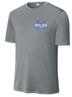 RILOA Gray Short Sleeve Wick Dry