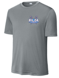 RILOA Gray Short Sleeve Wick Dry