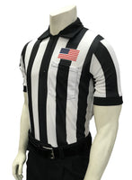 Smitty - Dye Sub Football/Lacrosse Short Sleeve Shirt w/ Flag Above Pocket