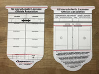 New Jersey Lacrosse Reusable Lacrosse Card