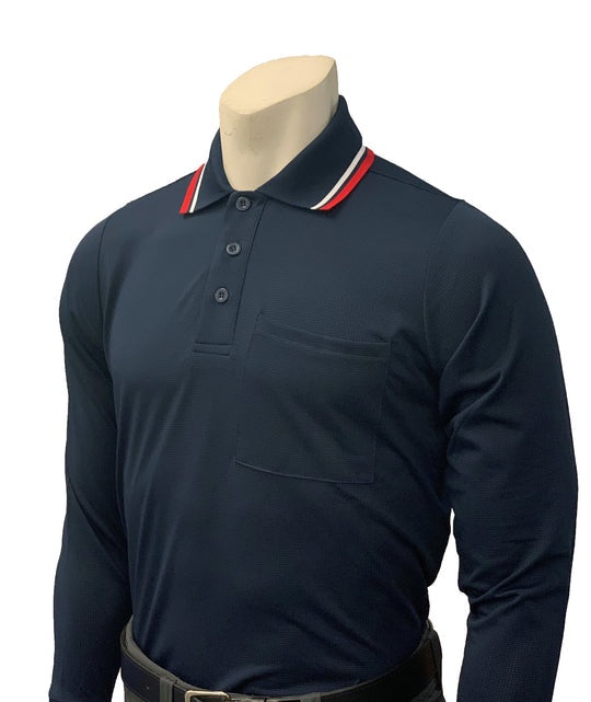 High Performance "Body Flex" Style Long Sleeve Umpire Shirt by Smitty