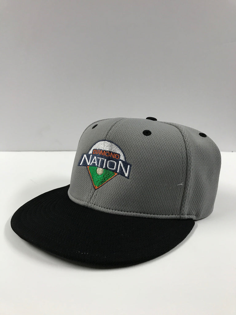 Diamond Nation Umpire Hat-Gray w/ Black Brim