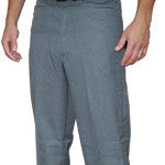 Smitty Heather Grey Flat Front Umpire Combo Pants w/ Western Cut Pockets