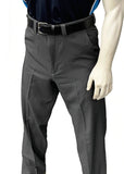 **New** Charcoal Grey  Men's 4-Way Stretch FLAT FRONT Pants w/ Expander Waist by Smitty