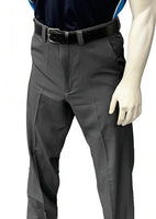 **NEW** Men's 4-Way Stretch Charcoal Grey FLAT FRONT Pants by Smitty (No Expander)